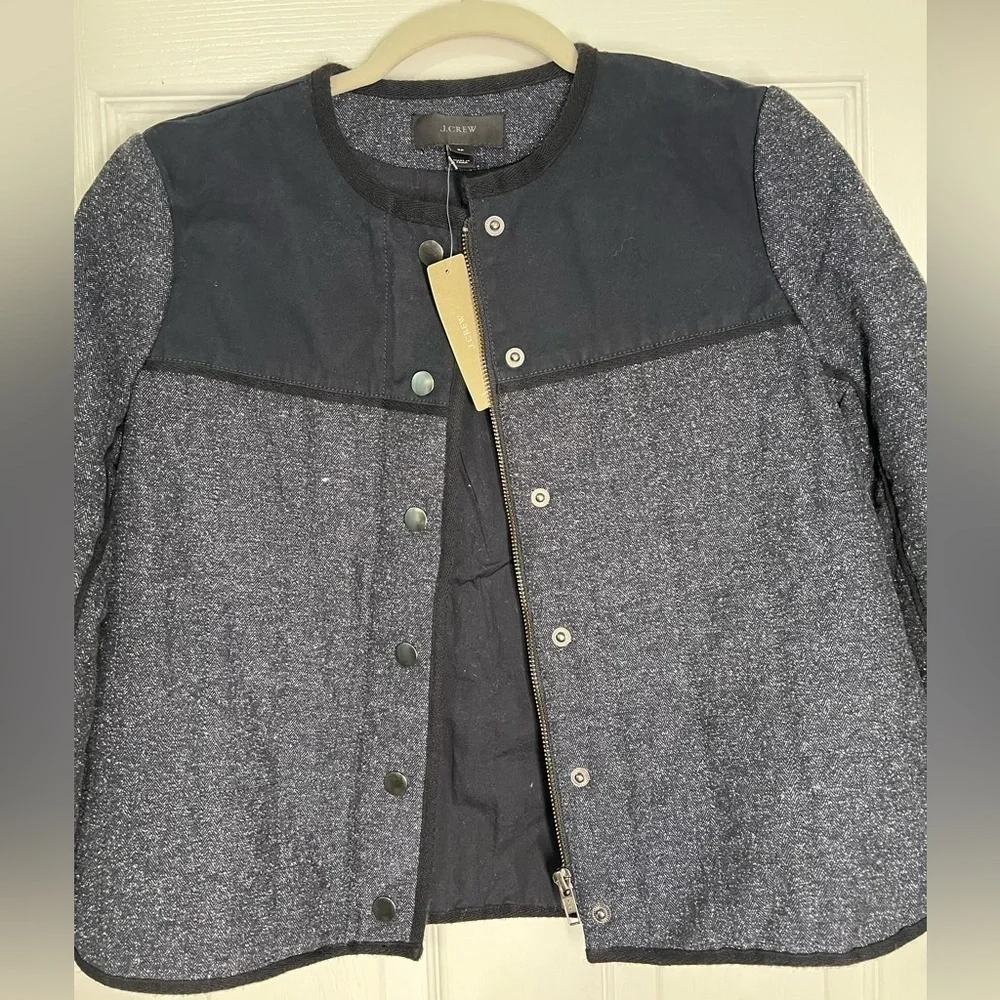 J.Crew Women's‎ Black and Gray Jacket
